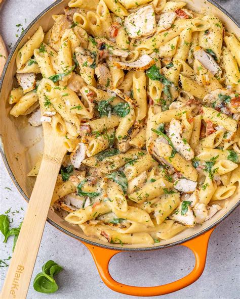 Is Penne with Chicken Mango Sausage and Spinach a healthy recipe?